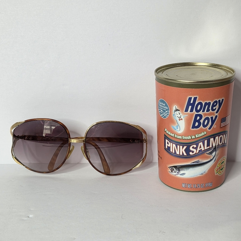 Dior Gradient Brown Shield Sunglasses with Gold Trim - Picture 15 of 15